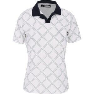 J.Lindeberg Nelly Korda NK Polo Shirt White and Gray Size XS